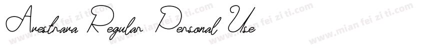 Avestrava Regular Personal Use字体转换